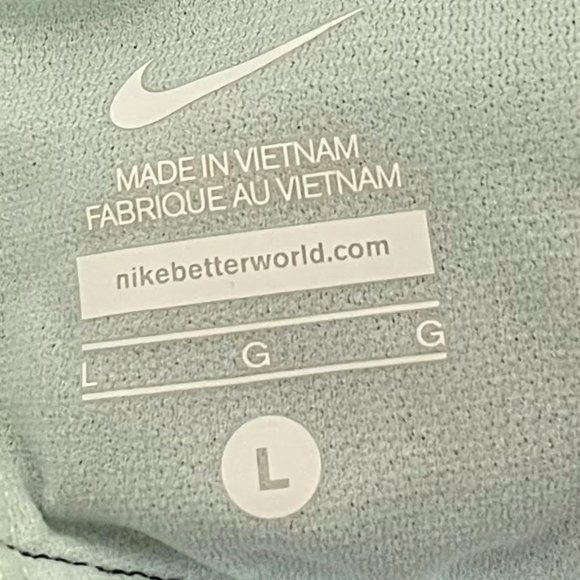 Nike Large Black and White Striped Racerback Mesh Detail Tank - Picture 5 of 5